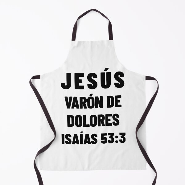 Item preview, Isaiah 53:3 Jesus Man of Sorrows Spanish Bible Verse designed and sold by NombresDeJesus.