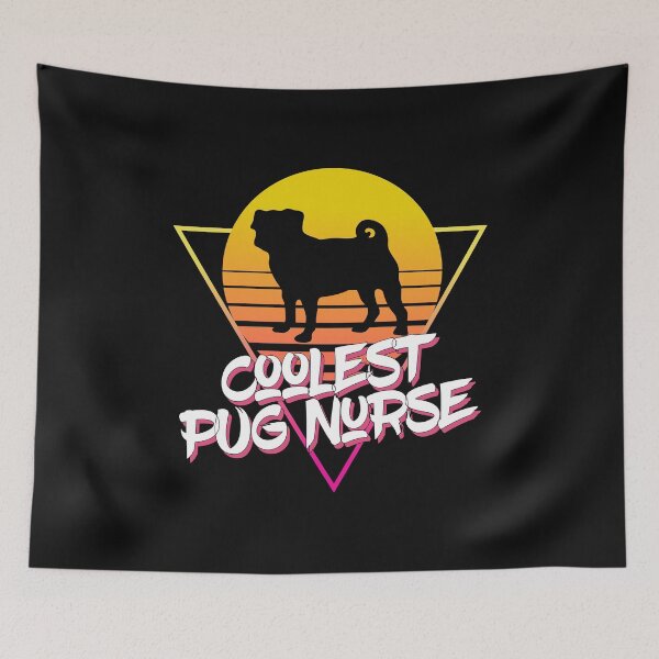 Item preview, Coolest Pug Nurse Sunset Pug Silhouette designed and sold by Pugstuff.