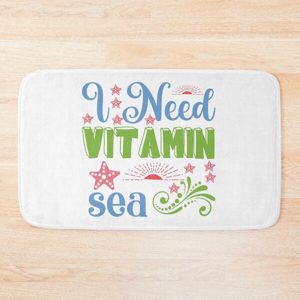Item preview, I need Vitamin Sea Valentine Summer Gift Art Design Happy Life Apparel Essential Motivation Inspiration Joy Mood  designed and sold by DesignByHeartUK.