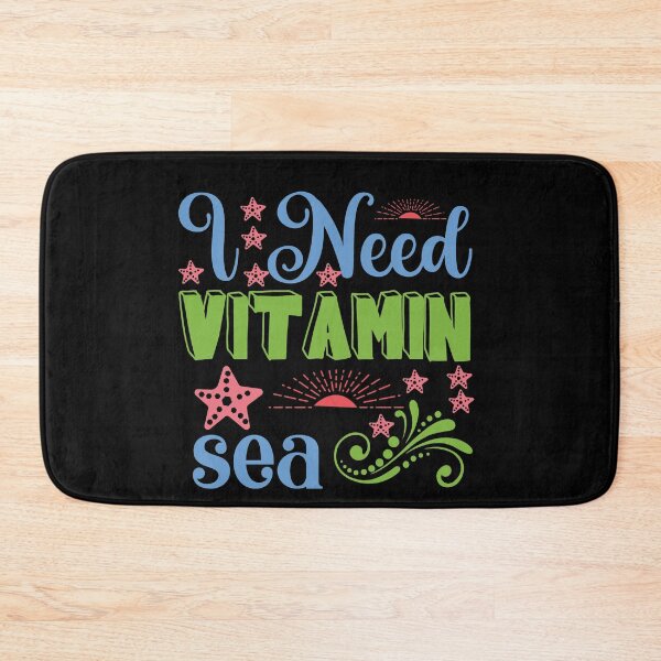 Item preview, I need Vitamin Sea Valentine Summer Gift Art Design Happy Life Apparel Essential Motivation Inspiration Joy Mood  designed and sold by DesignByHeartUK.