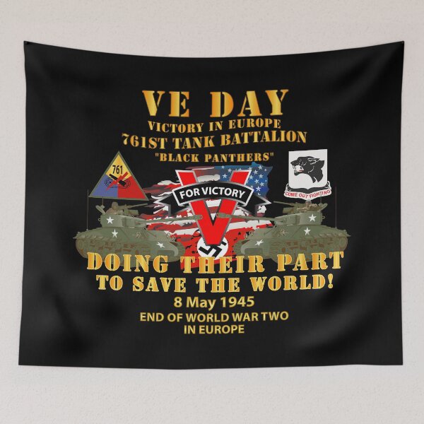 Item preview, Army - 761st Tank Bn - VE Day - Victory in Europe Day - End of WWII designed and sold by Military Insignia Products.