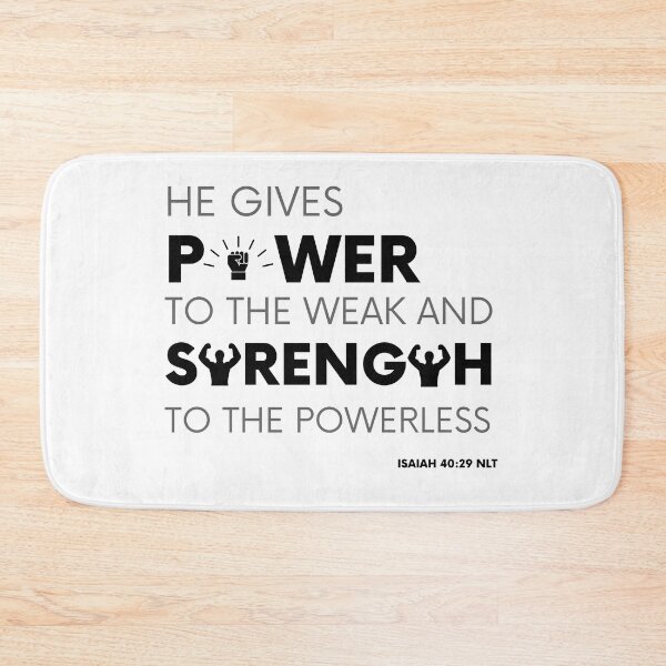 Item preview, Isaiah 40:29 Bible Scripture Christian Art designed and sold by IMPowell.