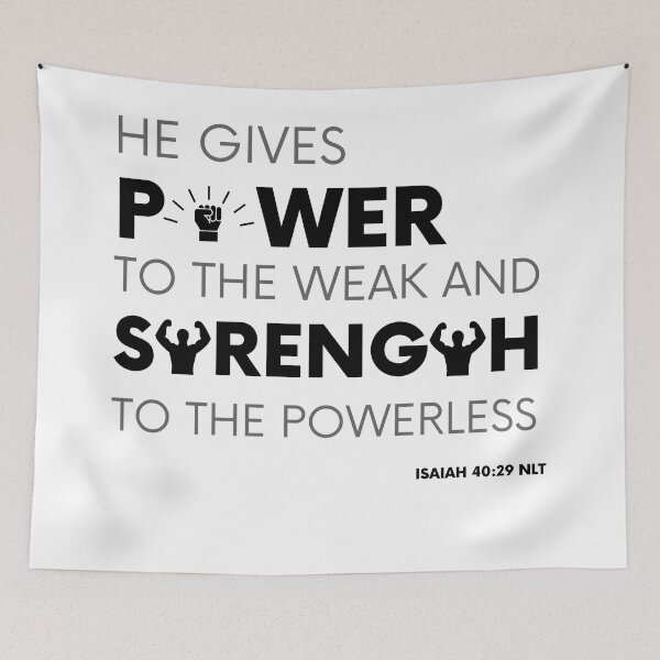 Item preview, Isaiah 40:29 Bible Scripture Christian Art designed and sold by IMPowell.