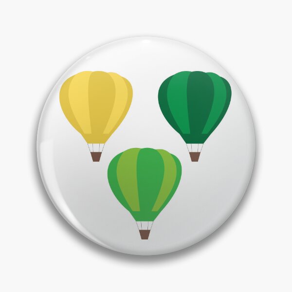 Item preview, Hot Air Balloons (Yellow and Green) designed and sold by Arianna Khalil.