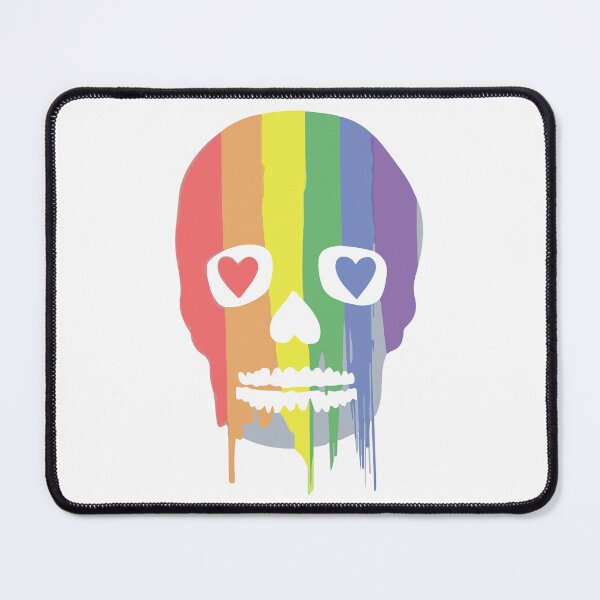 Item preview, LGBTQ Skull | LGBT Rainbow Gay Pride Sticker designed and sold by YikesForever.