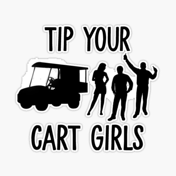 Cart Girls Sticker for Sale by sportzbooze