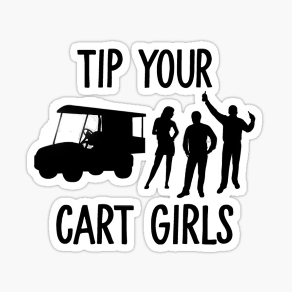 "Cart Girls" Sticker for Sale by sportzbooze Redbubble
