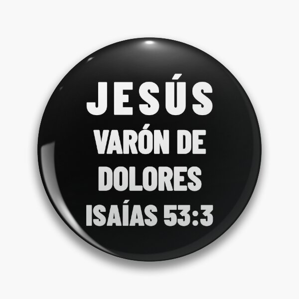 Item preview, Isaiah 53:3 Jesus Man of Sorrows Spanish Bible Verse designed and sold by NombresDeJesus.