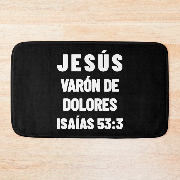 Item preview, Isaiah 53:3 Jesus Man of Sorrows Spanish Bible Verse designed and sold by NombresDeJesus.