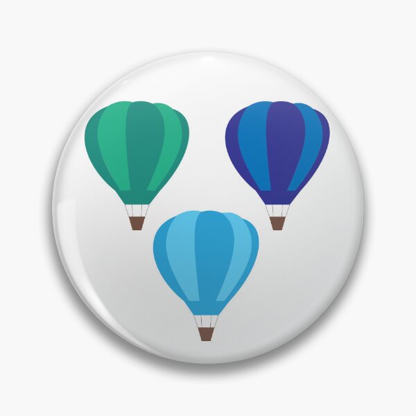 Item preview, Hot Air Balloons (Teal and Blue) designed and sold by Arianna Khalil.