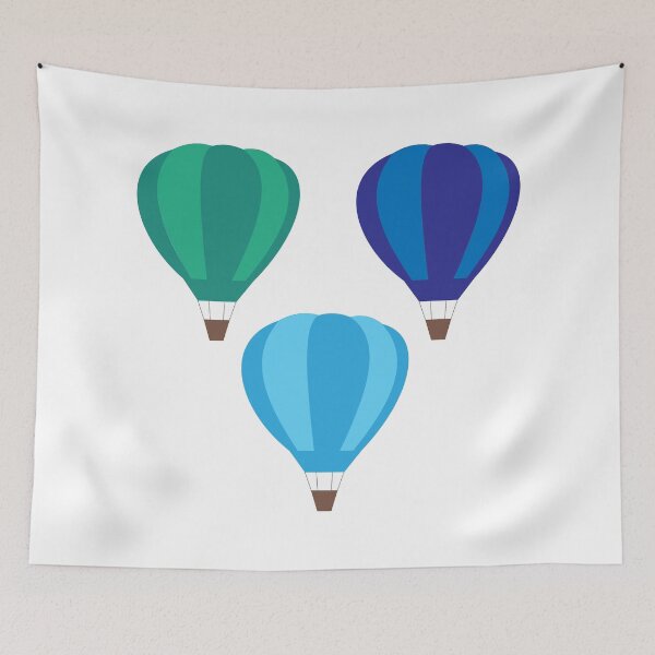 Item preview, Hot Air Balloons (Teal and Blue) designed and sold by Arianna Khalil.