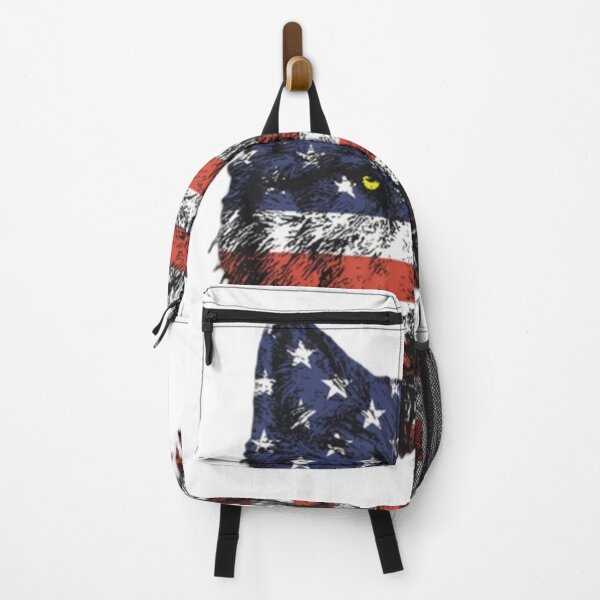 Item preview, Wolf with the american flag designed and sold by patrioticfeelin.