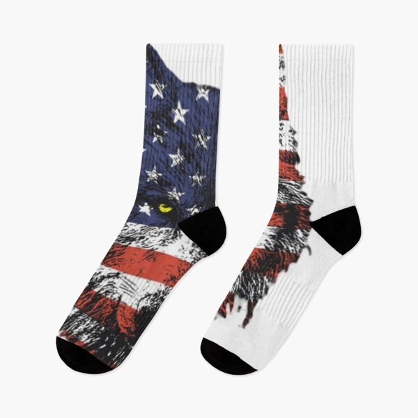 Item preview, Wolf with the american flag designed and sold by patrioticfeelin.