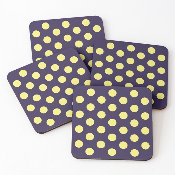 Item preview, Medium YELLOW and NAVY BLUE POLKA DOTS designed and sold by RachelMacht.