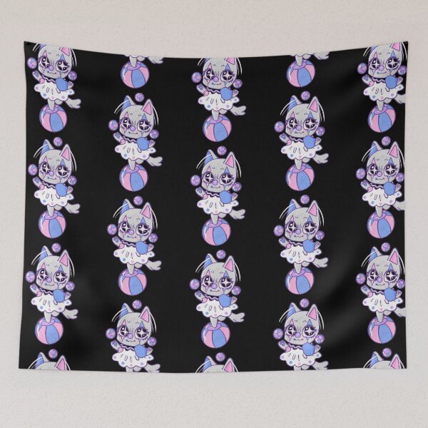 Item preview, Juggling cat clown designed and sold by PeachieCenzie.