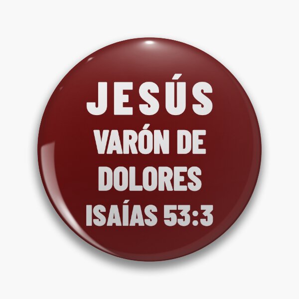 Item preview, Isaiah 53:3 Jesus Man of Sorrows Spanish Bible Verse designed and sold by NombresDeJesus.