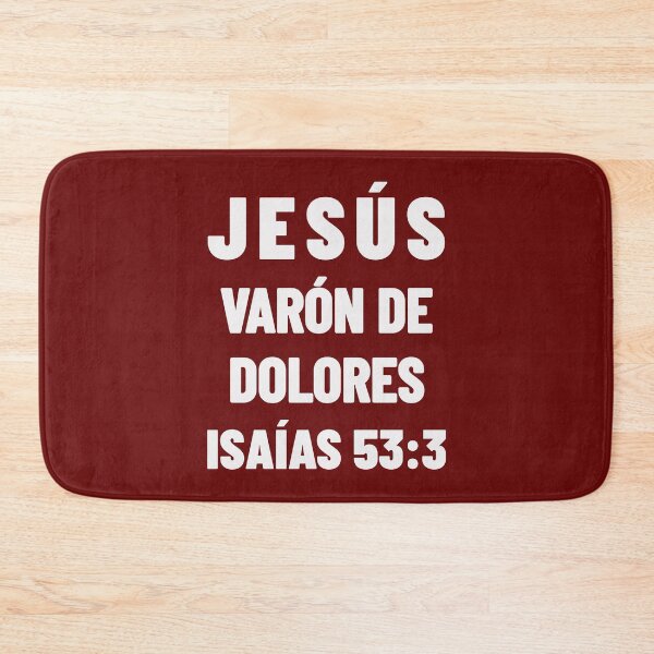 Item preview, Isaiah 53:3 Jesus Man of Sorrows Spanish Bible Verse designed and sold by NombresDeJesus.