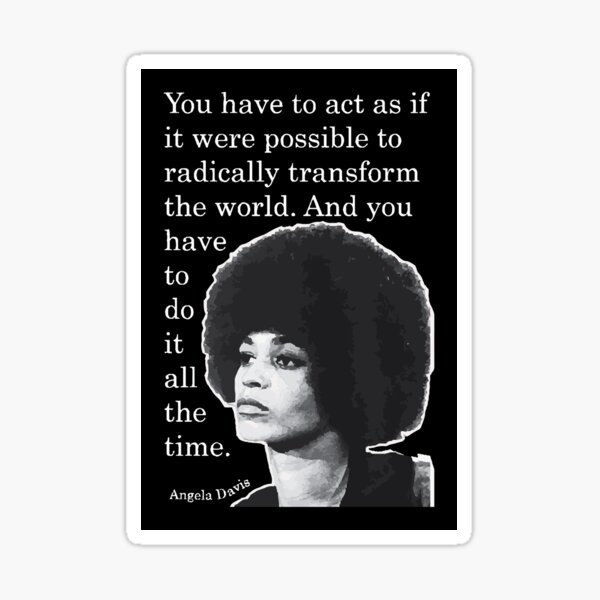 Item preview, Angela Davis Sticker designed and sold by YikesForever.
