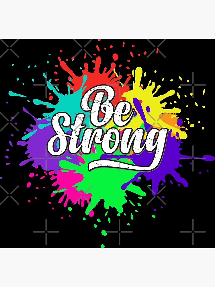 be-strong-and-courageous-poster-for-sale-by-aslamgraphics55-redbubble