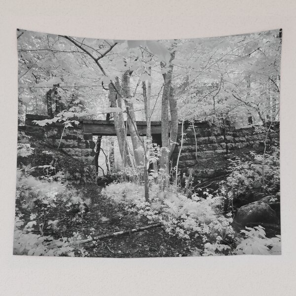 Item preview, The old railway bridge. Infrared bw photography designed and sold by Jouko Lehto Photography.