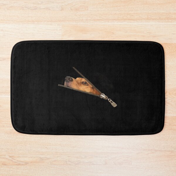 Item preview, Adorable dog hidden behind a zipper designed and sold by Photorebelle.