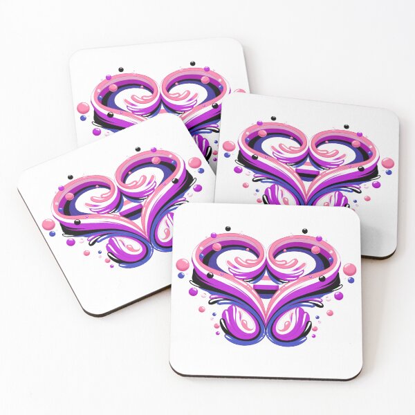 Item preview, Gender fluid  Heart designed and sold by RefinedDoodles.