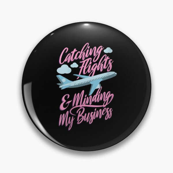 Item preview, Womens Catching flights and minding my business V-Neck  designed and sold by GodivaShop.