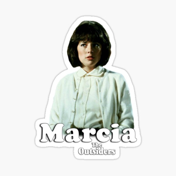 marcia-the-outsiders-sticker-for-sale-by-sarahat36-redbubble