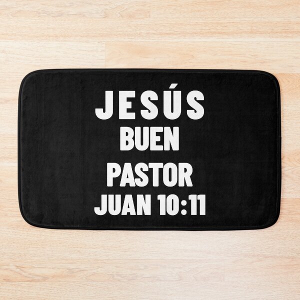 Item preview, John 10:11 Jesus Good Shepherd Spanish Bible Verse designed and sold by NombresDeJesus.