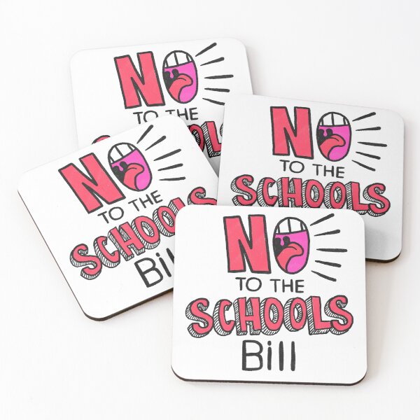 Item preview, No to the schools bill - red designed and sold by Ruth Robson.