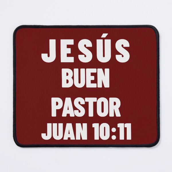 Item preview, John 10:11 Jesus Good Shepherd Spanish Bible Verse designed and sold by NombresDeJesus.