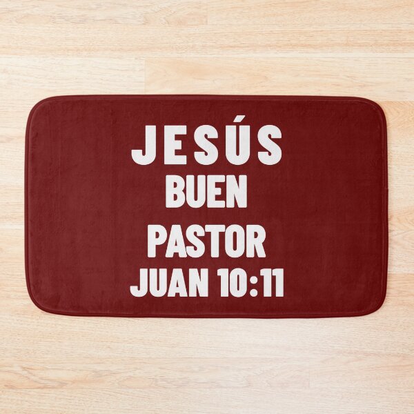 Item preview, John 10:11 Jesus Good Shepherd Spanish Bible Verse designed and sold by NombresDeJesus.
