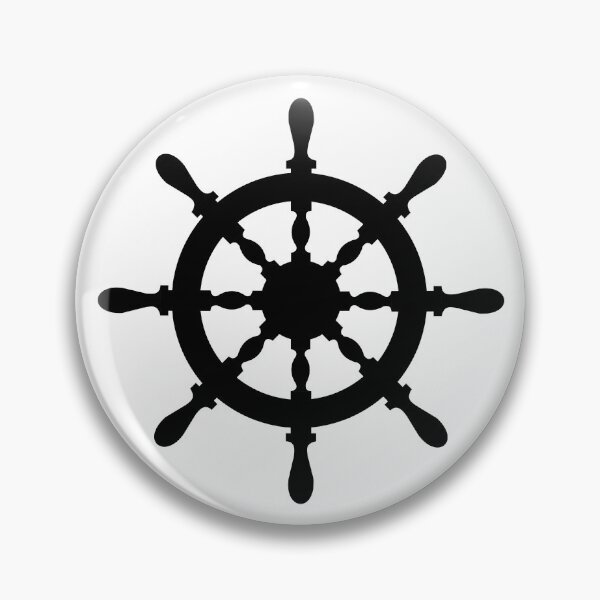 Item preview, Ship Wheel (Black) designed and sold by Arianna Khalil.