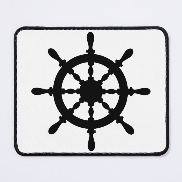 Item preview, Ship Wheel (Black) designed and sold by Arianna Khalil.