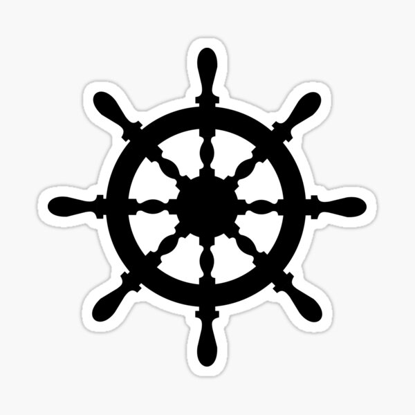 Item preview, Ship Wheel (Black) designed and sold by Arianna Khalil.