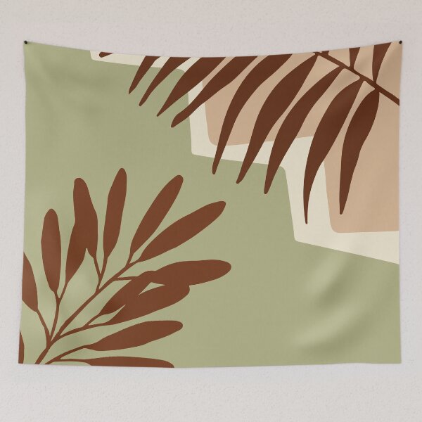 Item preview,  Minimal Modern Boho Stairs    Abstract Dried Leaves Shape   Design designed and sold by zedonee.