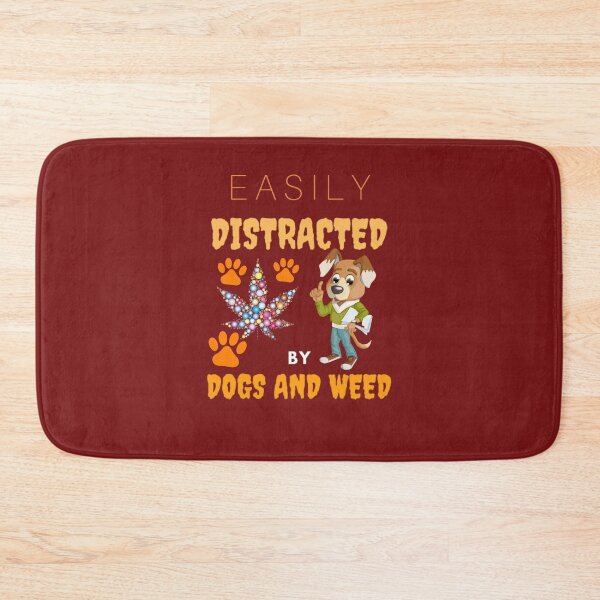 Artikelvorschau, Hunde und Unkraut von Dogs And Weed Lustiges Geschenk für Hundeliebhaber, das sich leicht ablenken lässt entworfen und verkauft von BestDesignbySof.