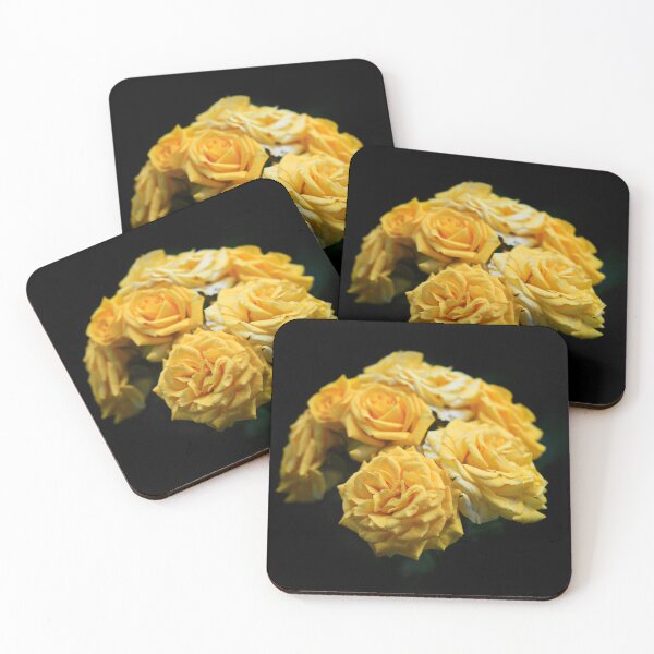 Item preview, Yellow roses on black background designed and sold by olena2552.