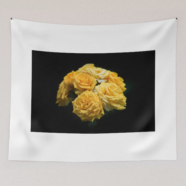 Item preview, Yellow roses on black background designed and sold by olena2552.