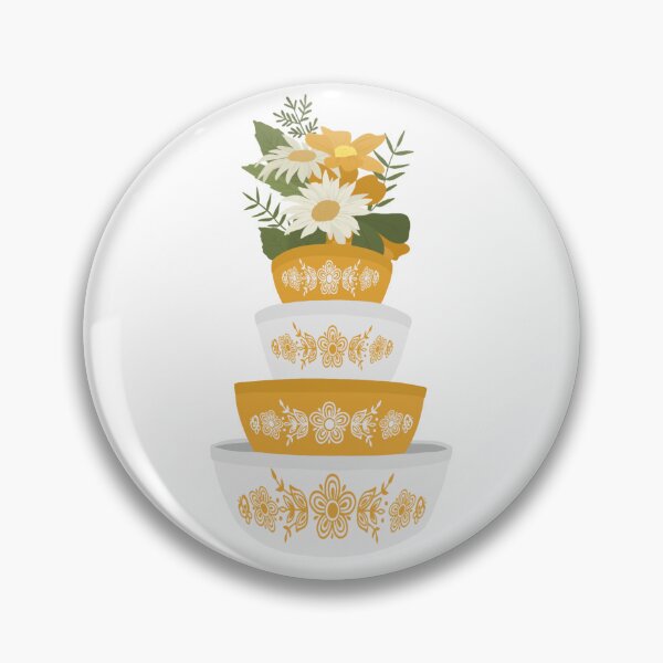 Item preview, Butterfly Gold Mixing Bowls designed and sold by ThriftedBurrow.