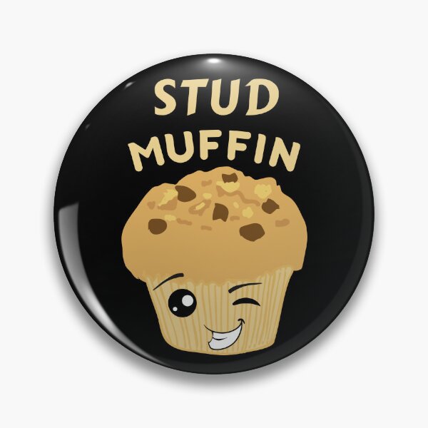 Item preview, Kawaii Stud Muffin Pun designed and sold by Caregiverology.