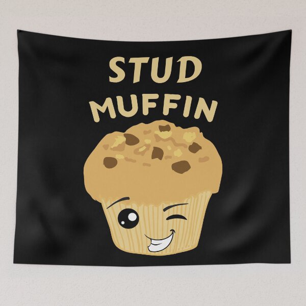 Item preview, Kawaii Stud Muffin Pun designed and sold by Caregiverology.