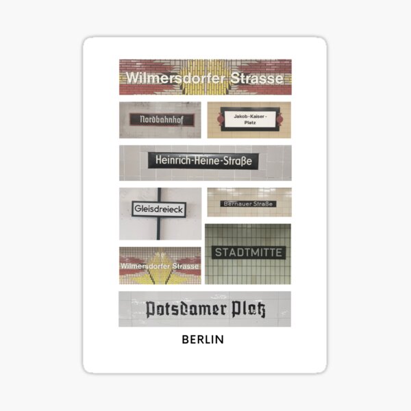 Berlin Sign Poster Sticker