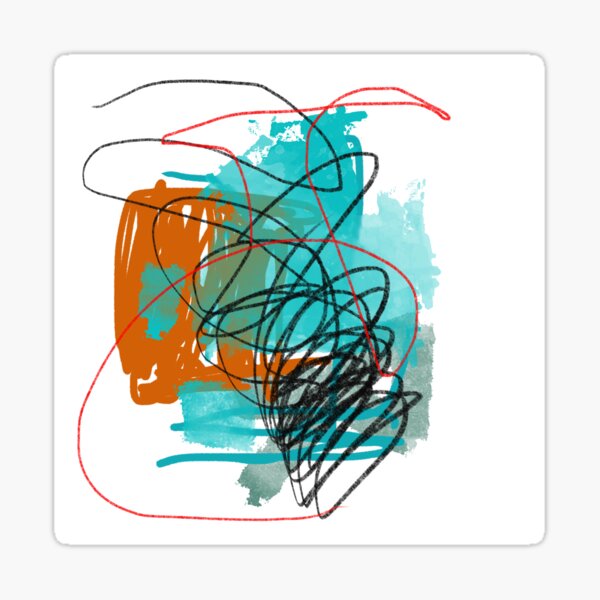 Interwoven - Abstract Art, Wall Art, Interior decor, home decor Sticker