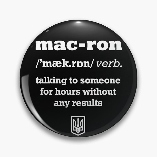 Item preview, To Macron Verb Funny ukrainian Definition designed and sold by lxmag.