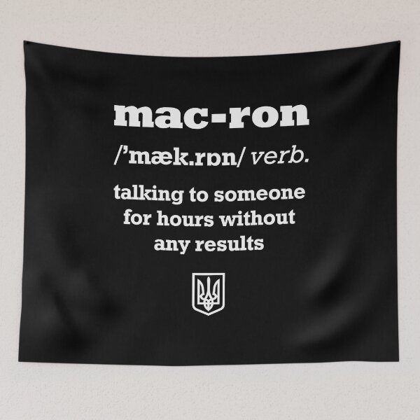 Item preview, To Macron Verb Funny ukrainian Definition designed and sold by lxmag.