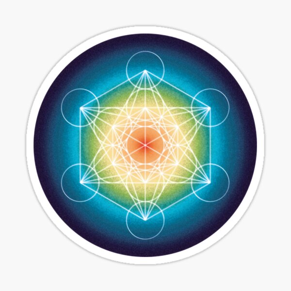 Metatrons Cube Sticker