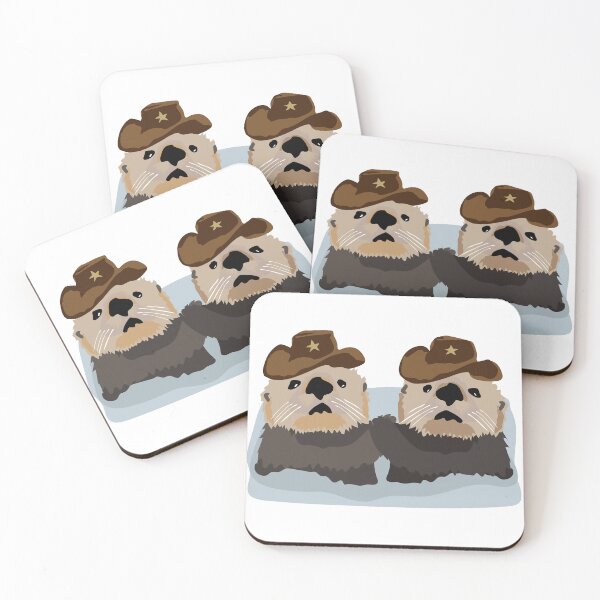 Item preview, Cowboy Otters | Original Design designed and sold by auro studio.