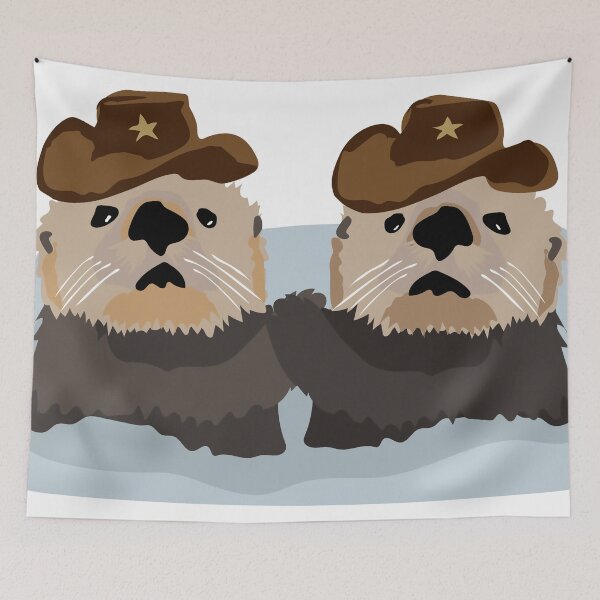 Item preview, Cowboy Otters | Original Design designed and sold by auro studio.