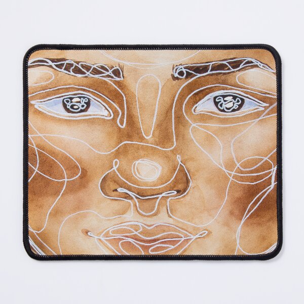 Item preview, Line art portrait painting in watercolour designed and sold by Chantellearts.